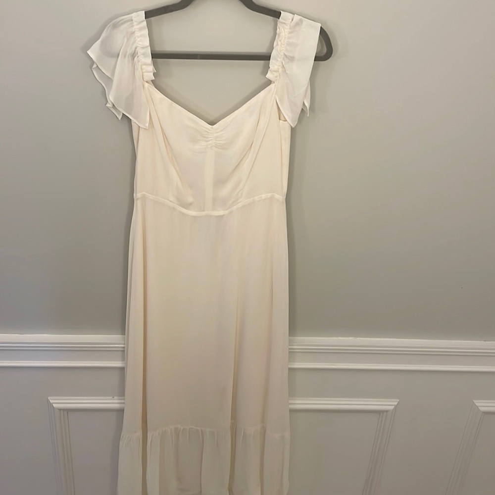 Reformation butterfly dress Ivory